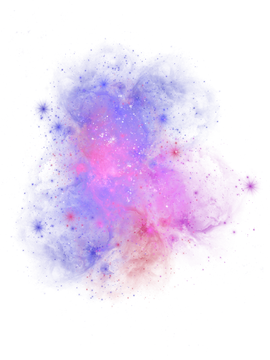 abstract gradient brush nebula galaxy shape isolated